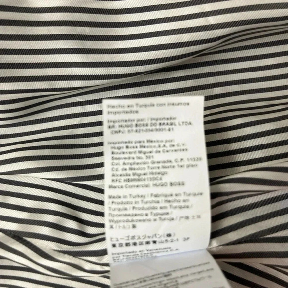 Hugo Boss Jaseia Virgin Wool Blazer Size 12 Navy Single Breasted Business NWT - Picture 10 of 16